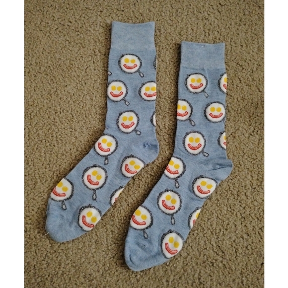 Happy Threads Breakfast Crew Socks - Picture 1 of 1